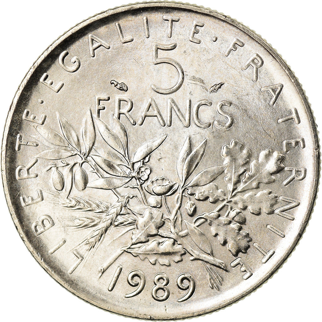 Monnaie, France, Semeuse, 5 Francs, 1989, Paris, FDC, FDC, Nickel Clad