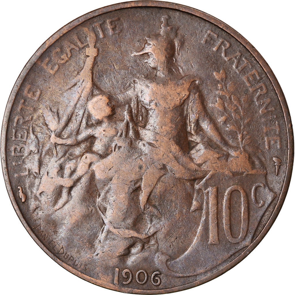 Coin, France, Dupuis, 10 Centimes, 1906, Paris, VF(30-35), Bronze, KM:843