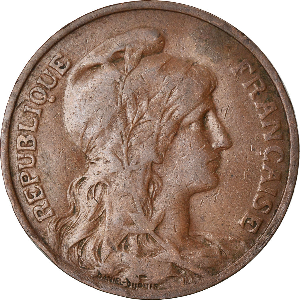Moneta, Francia, Dupuis, 10 Centimes, 1912, Paris, MB+, Bronzo, KM:843