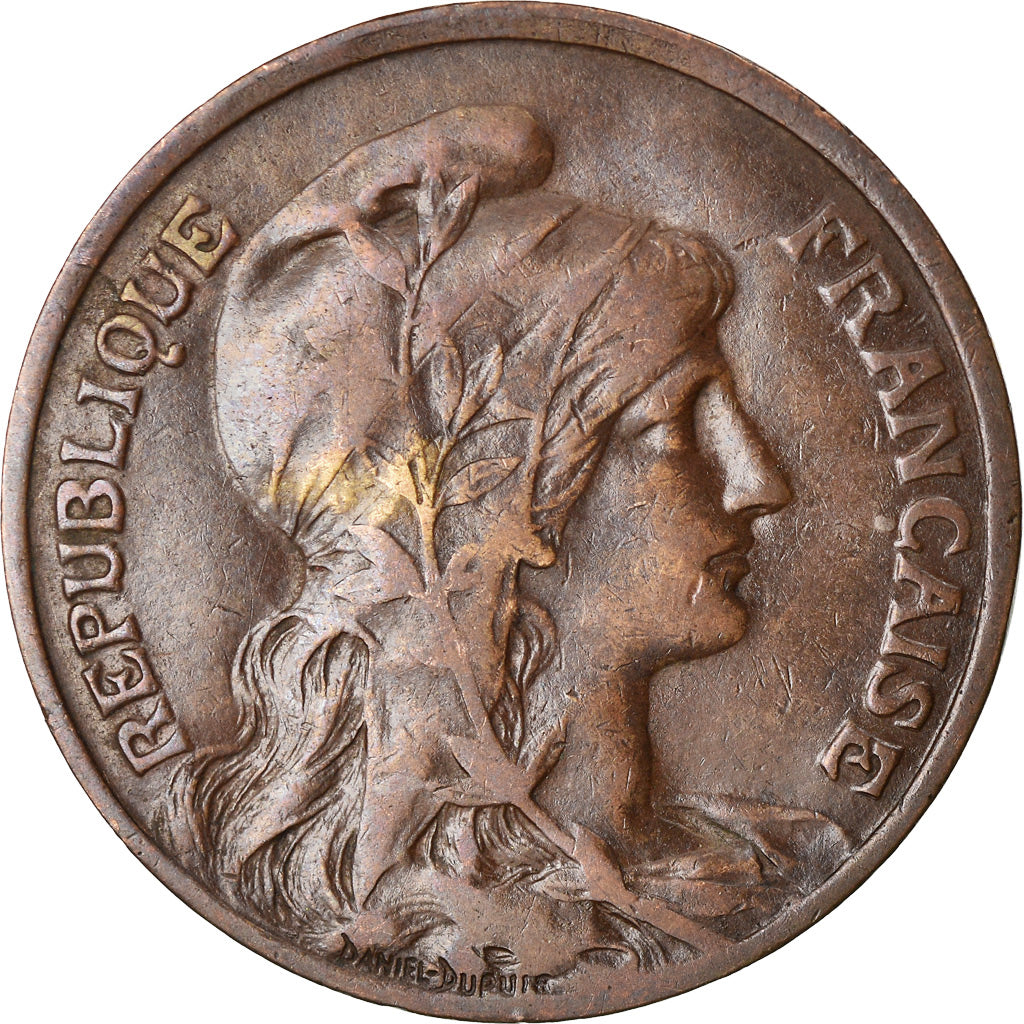 Coin, France, Dupuis, 10 Centimes, 1913, Paris, EF(40-45), Bronze, KM:843