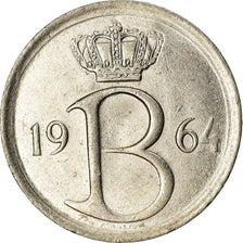 Coin, Belgium, 25 Centimes, 1964, Brussels, EF(40-45), Copper-nickel, KM:153.2
