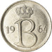Coin, Belgium, 25 Centimes, 1964, Brussels, EF(40-45), Copper-nickel, KM:153.2