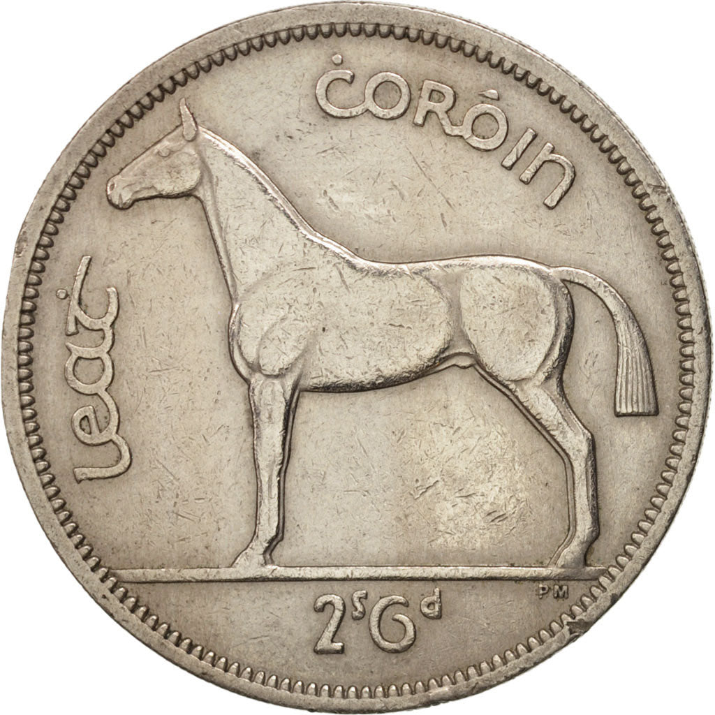 IRELAND REPUBLIC, 1/2 Crown, 1962, EF(40-45), Copper-nickel, KM:16a