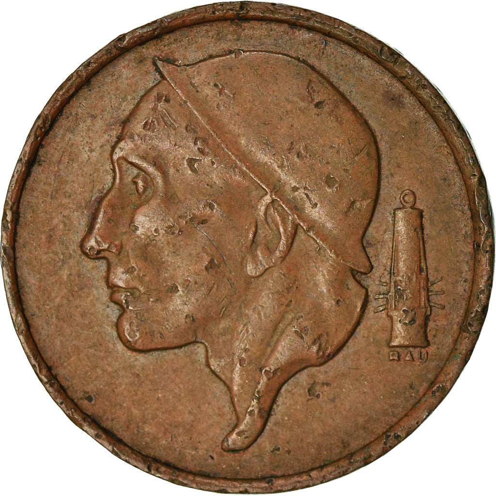 Moneta, Belgio, Baudouin I, 50 Centimes, 1965, MB, Bronzo, KM:148.1