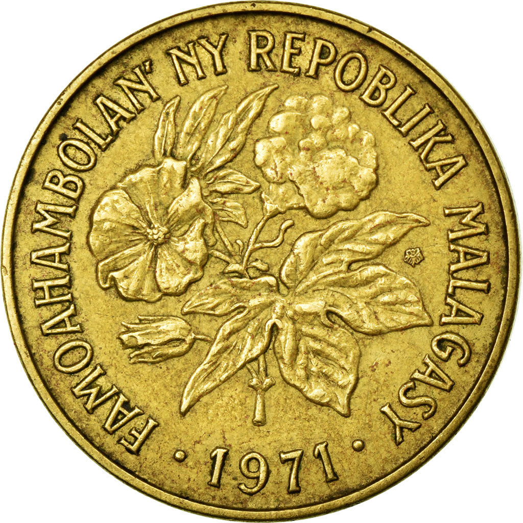 Monnaie, Madagascar, 20 Francs, 4 Ariary, 1971, Paris, TTB, Aluminum-Bronze
