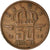 Moneta, Belgia, Baudouin I, 50 Centimes, 1969, VF(30-35), Bronze, KM:149.1