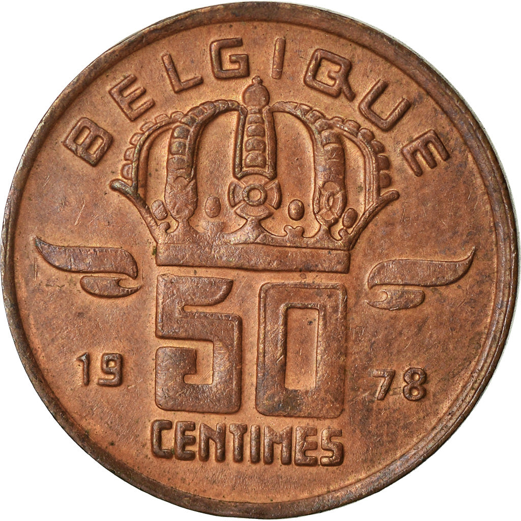 Coin, Belgium, Baudouin I, 50 Centimes, 1978, VF(20-25), Bronze, KM:148.1
