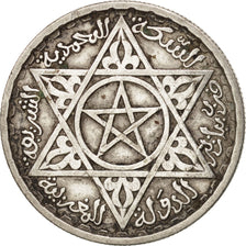 Morocco, Mohammed V, 100 Francs, 1953, Paris, EF(40-45), Silver, KM:52