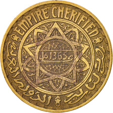 Morocco, Mohammed V, 5 Francs, 1945, Paris, EF(40-45), Aluminum-Bronze, KM:43