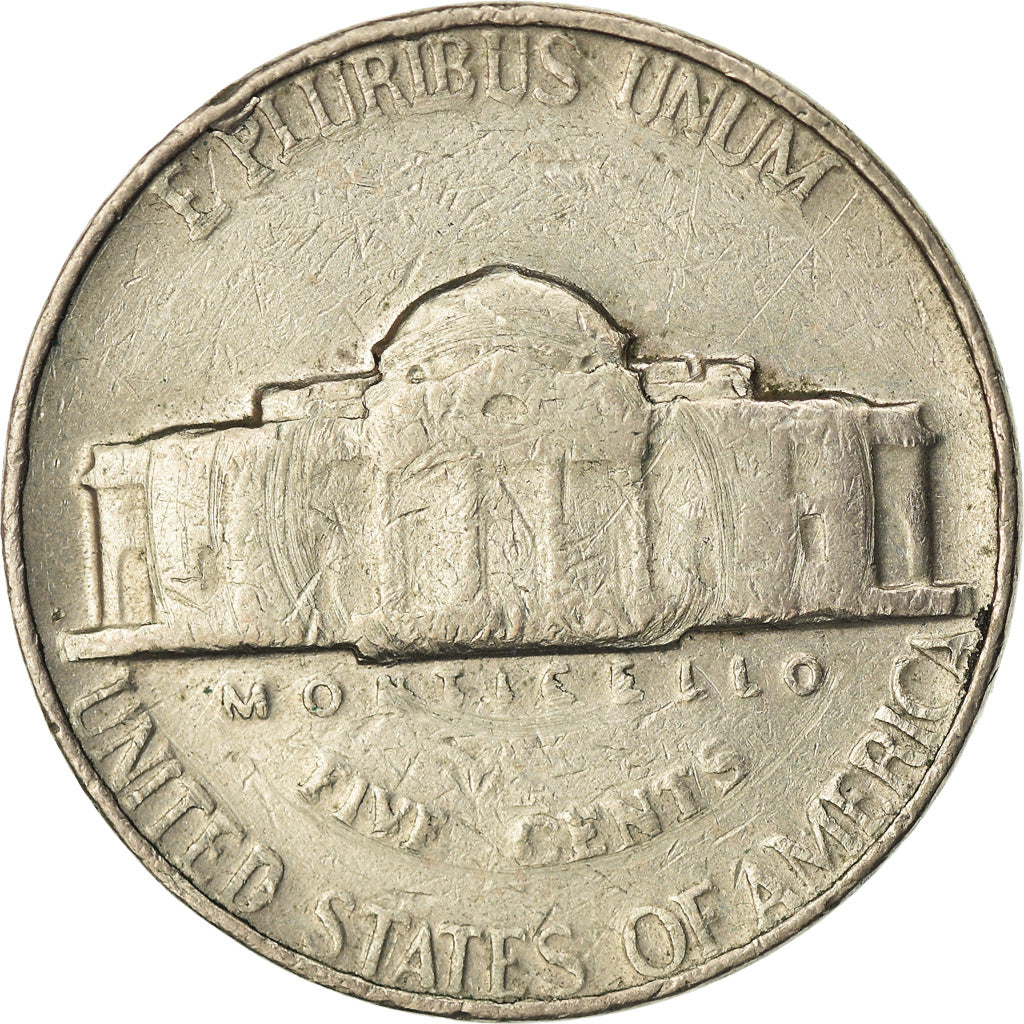 Moneda, Estados Unidos, Jefferson Nickel, 5 Cents, 1964, U.S. Mint