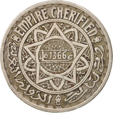 Morocco, Mohammed V, 20 Francs, 1946, Paris, EF(40-45), Copper-nickel, KM:45