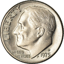 Monnaie, États-Unis, Roosevelt Dime, Dime, 1975, U.S. Mint, Denver, TTB