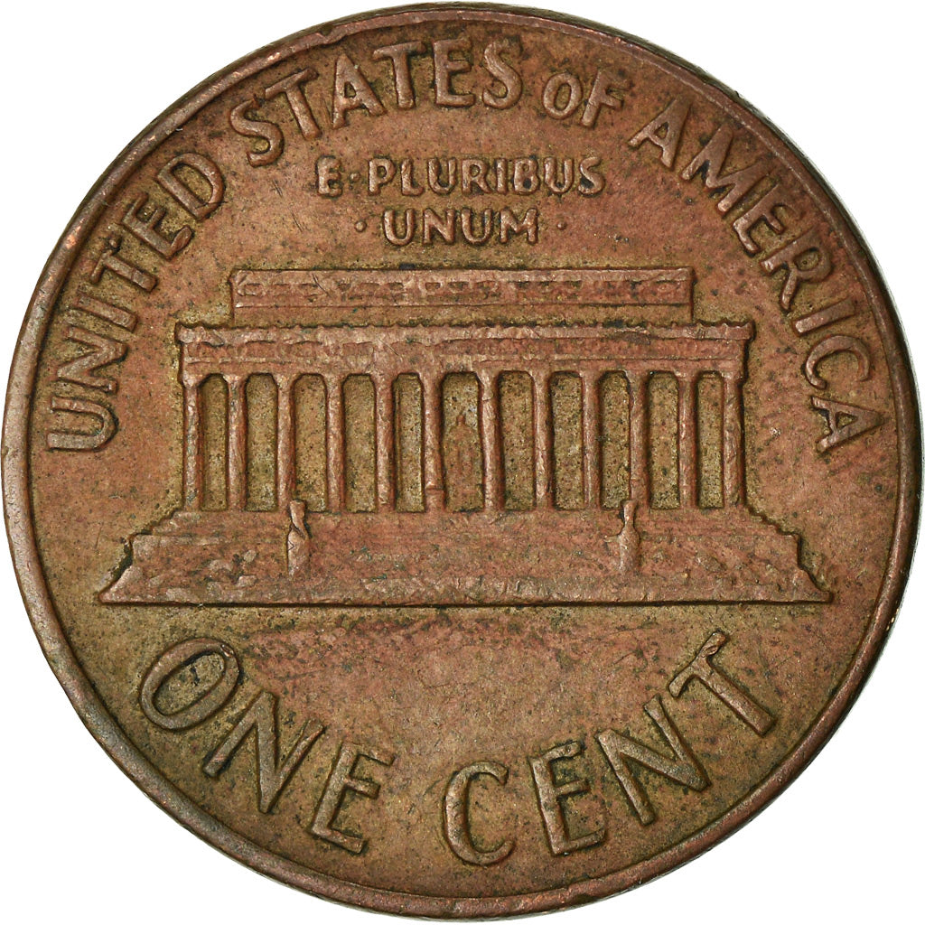 Coin, United States, Lincoln Cent, Cent, 1969, U.S. Mint, Denver, VF(30-35)