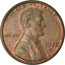 Coin, United States, Lincoln Cent, Cent, 1972, U.S. Mint, San Francisco