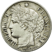 Moneda, Francia, Cérès, Franc, 1871, Paris, EBC, Plata, KM:822.1, Gadoury:465