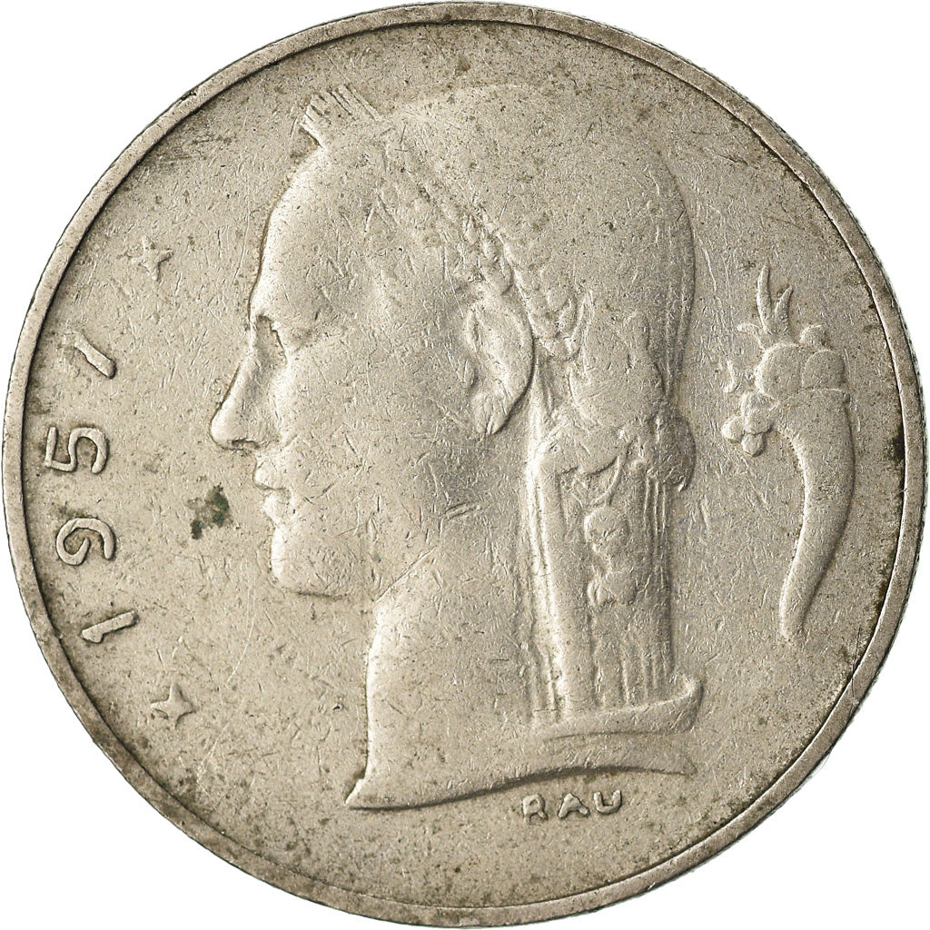 Coin, Belgium, Franc, 1957, VF(20-25), Copper-nickel, KM:143.1