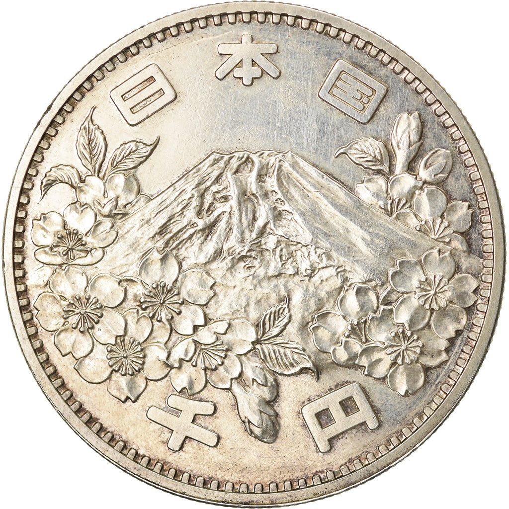 Coin, Japan, Hirohito, 1000 Yen, 1964, Tokyo, EF(40-45), Silver, KM:80
