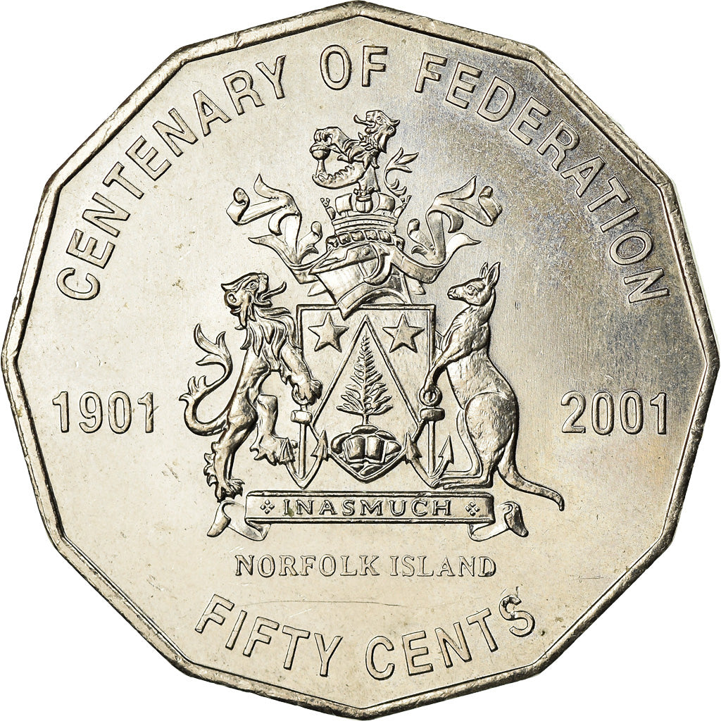 Coin, Australia, Elizabeth II, 50 Cents, 2001, Royal Australian Mint, AU(50-53)