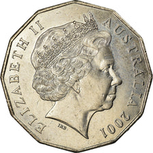 Coin, Australia, Elizabeth II, 50 Cents, 2001, Royal Australian Mint, Canberra