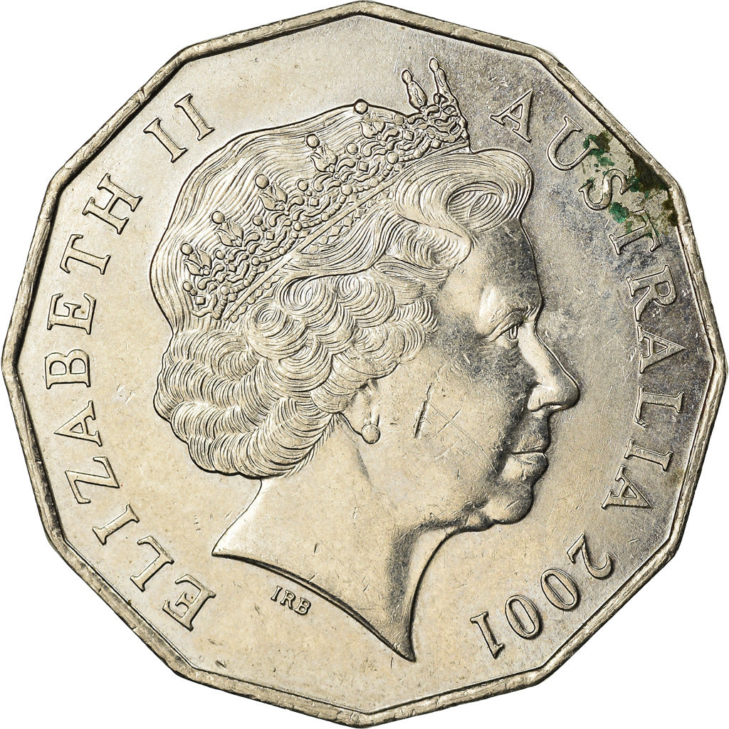 Coin, Australia, Elizabeth II, 50 Cents, 2001, Royal Australian Mint, Canberra