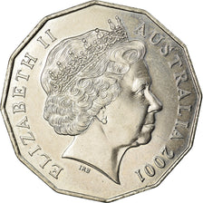 Coin, Australia, Elizabeth II, 50 Cents, 2001, Royal Australian Mint, Canberra