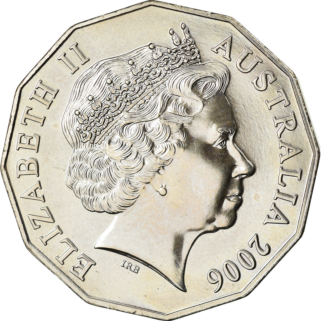 Münze, Australien, Elizabeth II, 50 Cents, 2006, VZ, Copper-nickel, KM:774