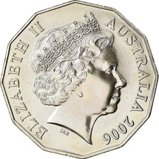 Münze, Australien, Elizabeth II, 50 Cents, 2006, VZ, Copper-nickel, KM:774