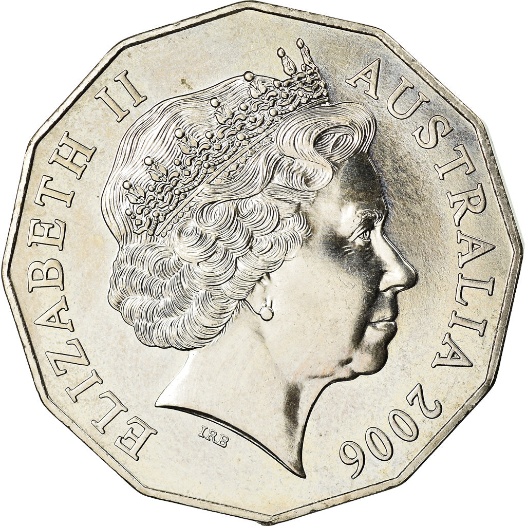 Coin, Australia, Elizabeth II, 50 Cents, 2006, AU(55-58), Copper-nickel, KM:771
