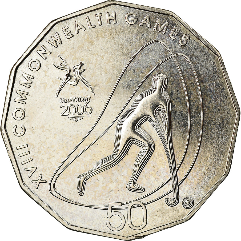 Coin, Australia, Elizabeth II, 50 Cents, 2006, AU(55-58), Copper-nickel, KM:771