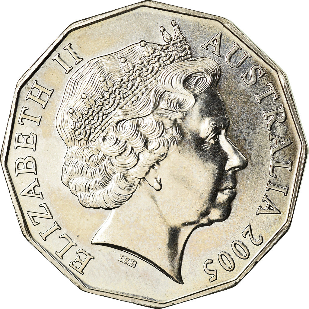 Coin, Australia, Elizabeth II, 50 Cents, 2005, Royal Australian Mint, AU(55-58)