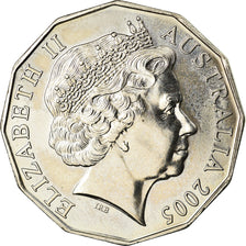 Coin, Australia, Elizabeth II, 50 Cents, 2005, Royal Australian Mint, AU(55-58)