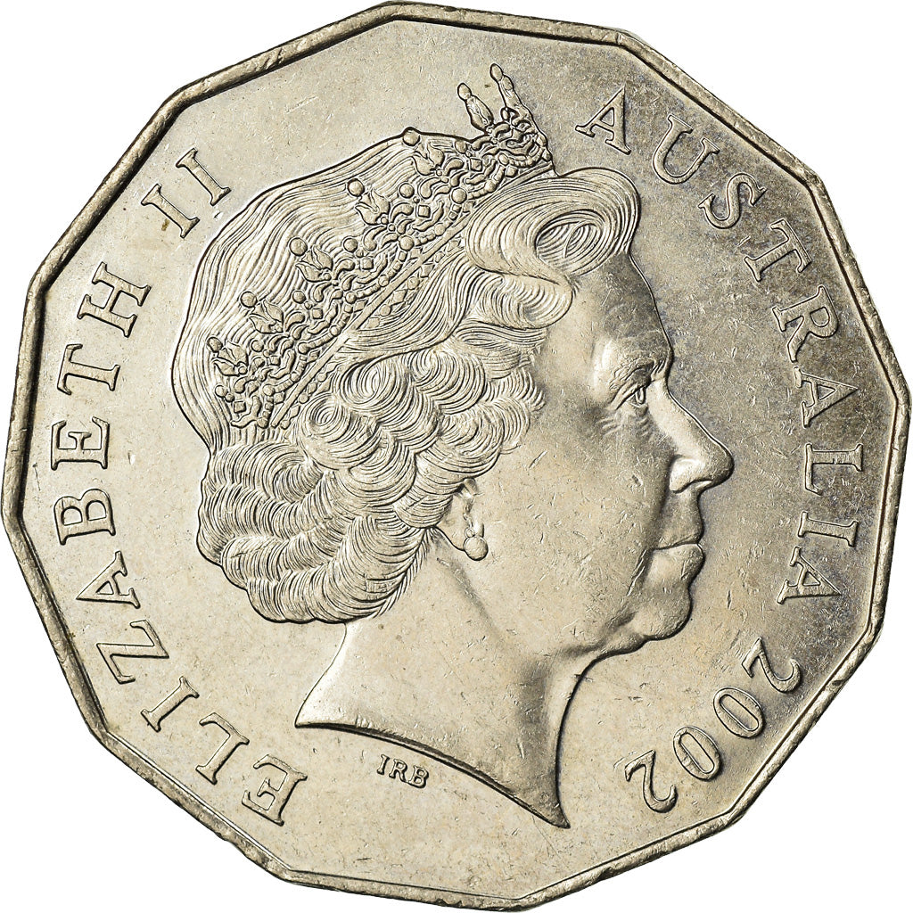 Coin, Australia, Elizabeth II, 50 Cents, 2002, Royal Australian Mint, EF(40-45)