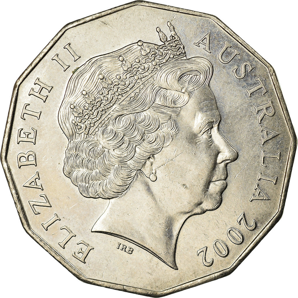 Monnaie, Australie, Elizabeth II, 50 Cents, 2002, Royal Australian Mint, TTB