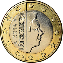 Luxembourg, Euro, 2014, AU(55-58), Bi-Metallic