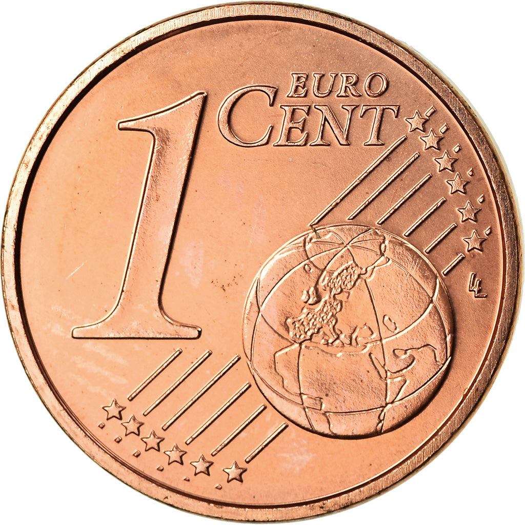 Luxemburgo, Euro Cent, 2014, MS(63), Aço Cromado a Cobre