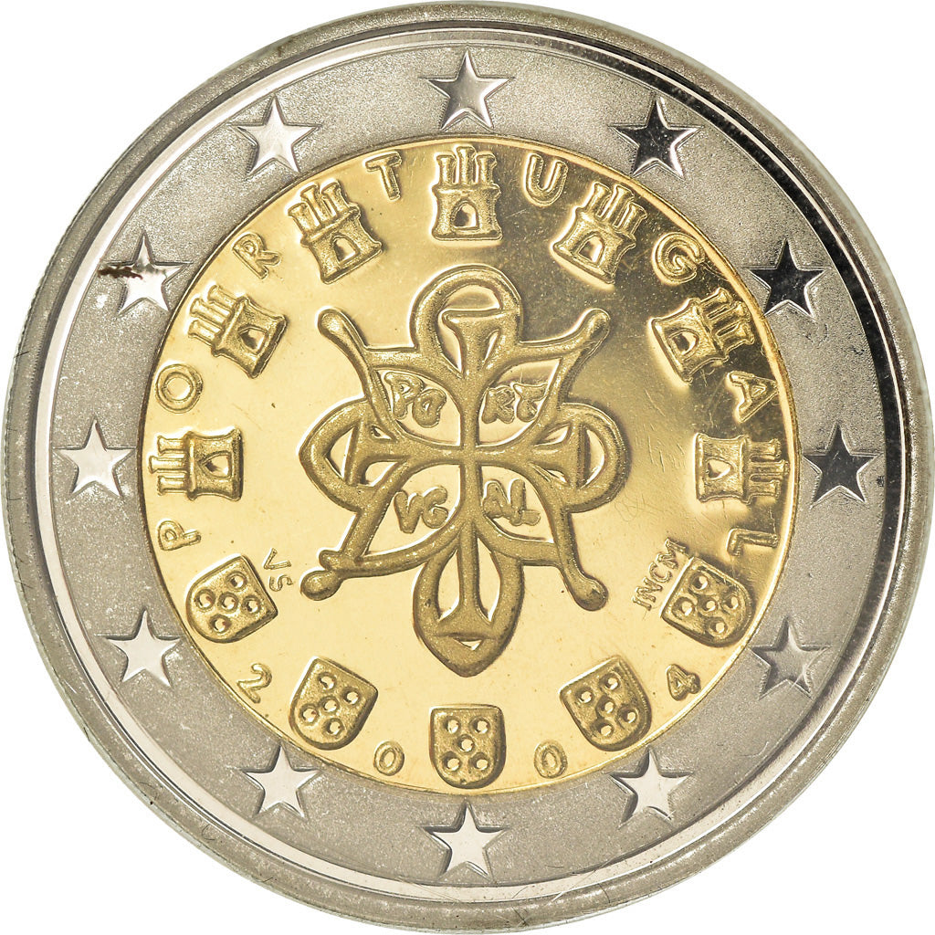 Portugal, 2 Euro, 2004, BE, MS(65-70), Bi-Metallic, KM:747