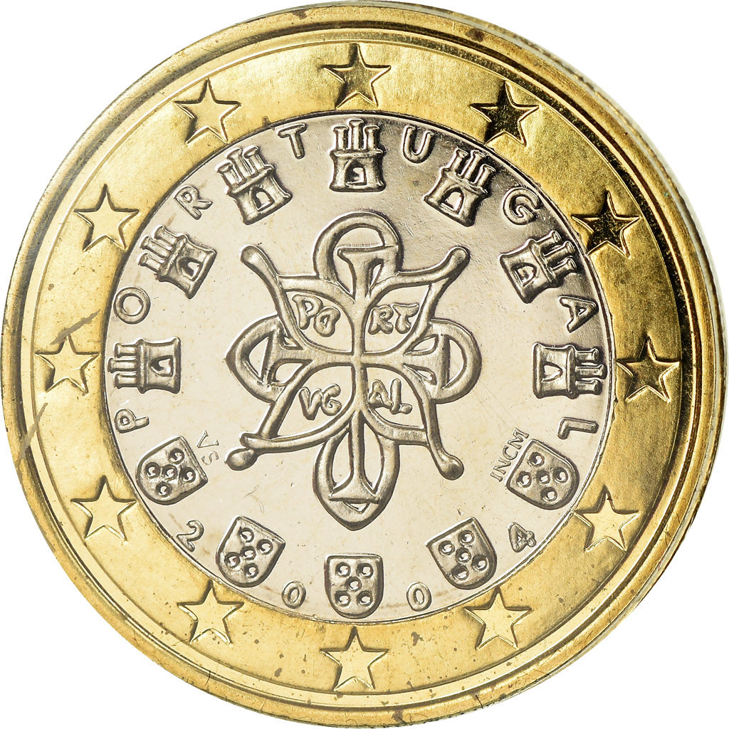 Portogallo, Euro, 2004, BE, FDC, Bi-metallico, KM:746