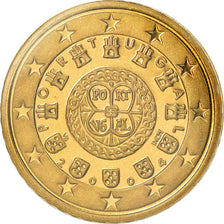 Portugal, 50 Euro Cent, 2004, BE, MS(65-70), Brass, KM:745