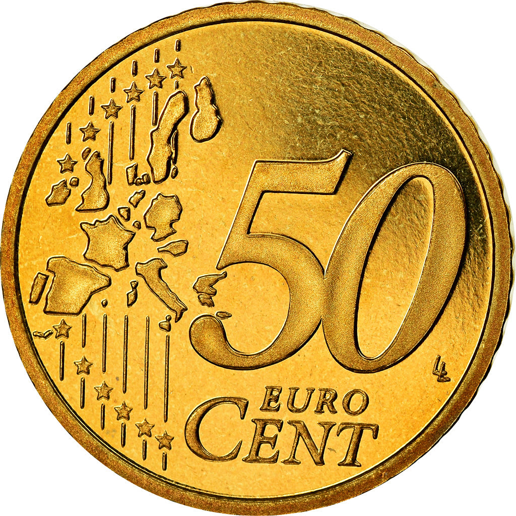 Portugal, 50 Euro Cent, 2004, BE, MS(65-70), Brass, KM:745