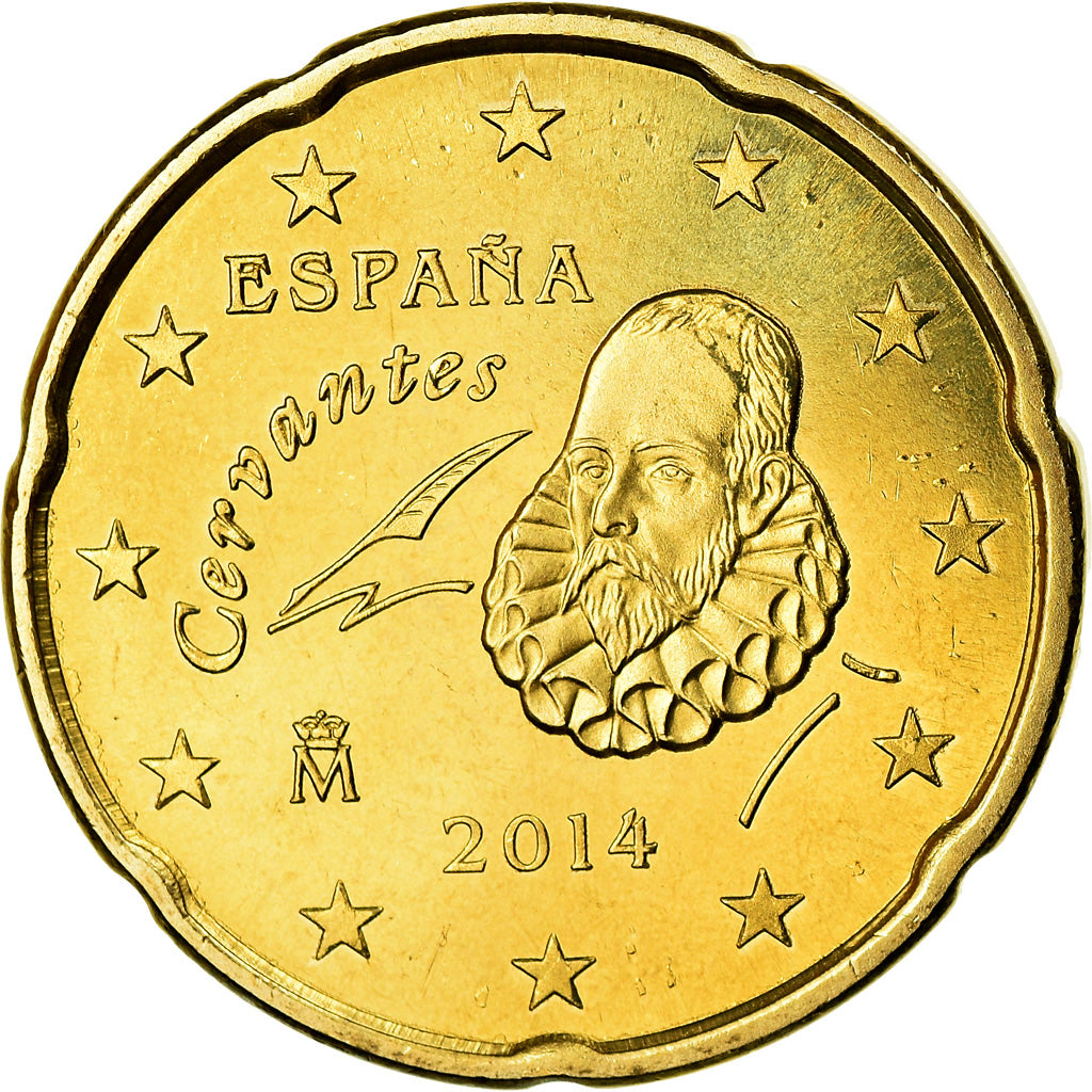 Espagne, 20 Euro Cent, 2014, SPL, Laiton