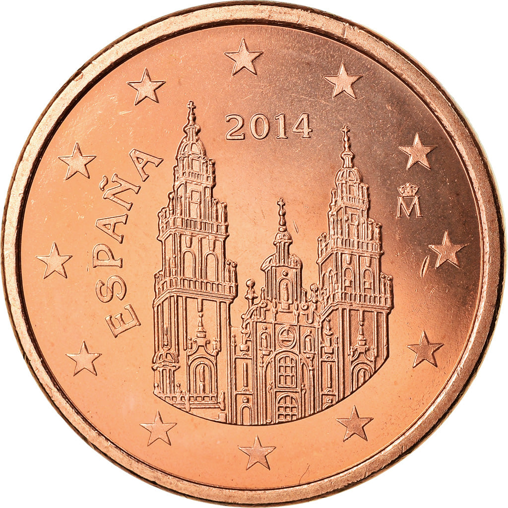Espagne, 5 Euro Cent, 2014, SPL, Copper Plated Steel