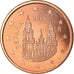 Hiszpania, 5 Euro Cent, 2014, MS(63), Miedź platerowana stalą