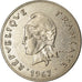 Coin, New Caledonia, 50 Francs, 1967, Paris, VF(30-35), Nickel, KM:7
