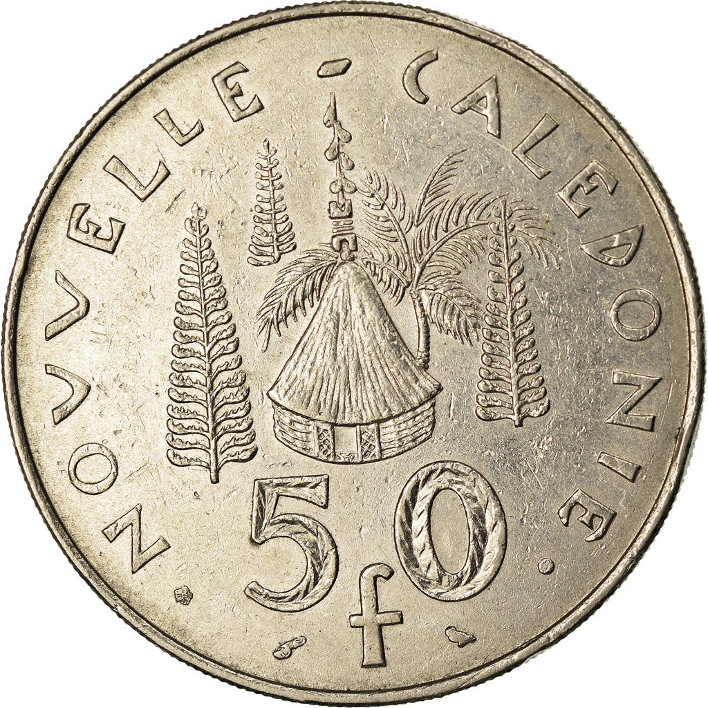Coin, New Caledonia, 50 Francs, 1967, Paris, VF(30-35), Nickel, KM:7