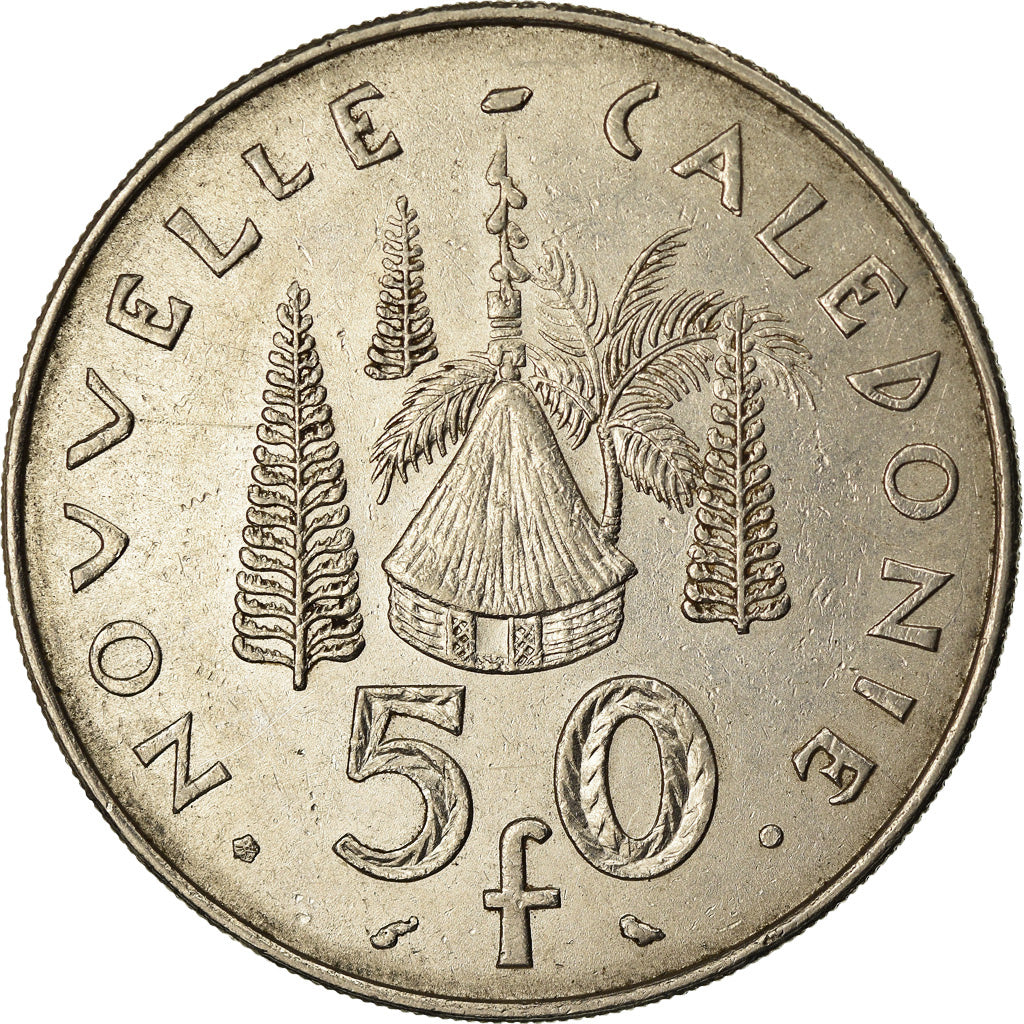 Coin, New Caledonia, 50 Francs, 1967, Paris, VF(30-35), Nickel, KM:7