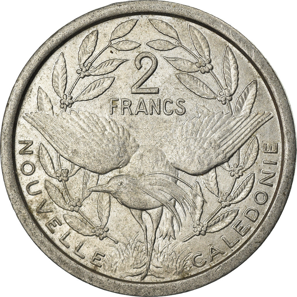 Monnaie, Nouvelle-Calédonie, 2 Francs, 1971, Paris, TTB+, Aluminium, KM:9