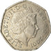 Münze, Großbritannien, Elizabeth II, 50 Pence, 2001, S+, Copper-nickel, KM:991