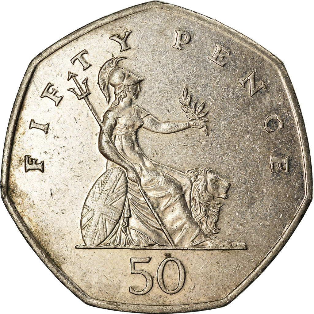 Coin, Great Britain, Elizabeth II, 50 Pence, 2007, EF(40-45), Copper-nickel