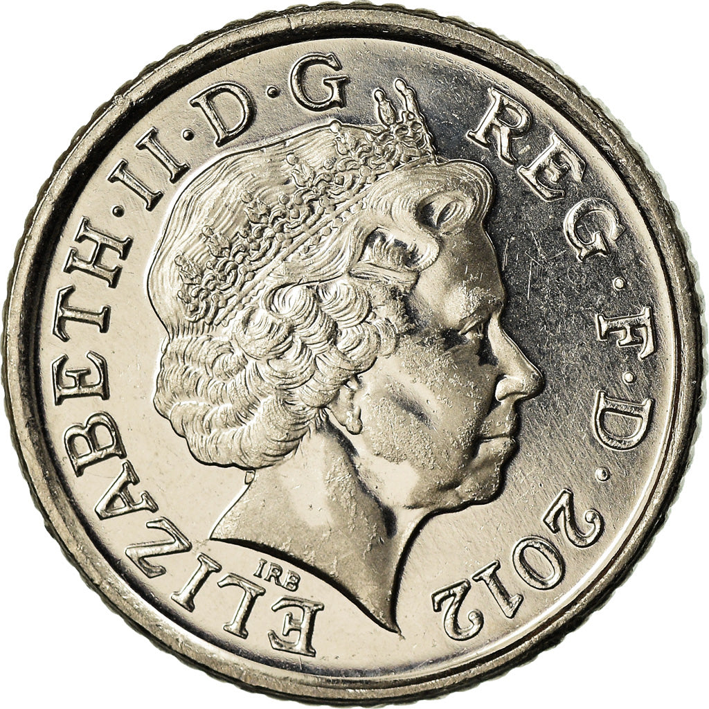 Coin, Great Britain, Elizabeth II, 5 Pence, 2012, British Royal Mint, BE