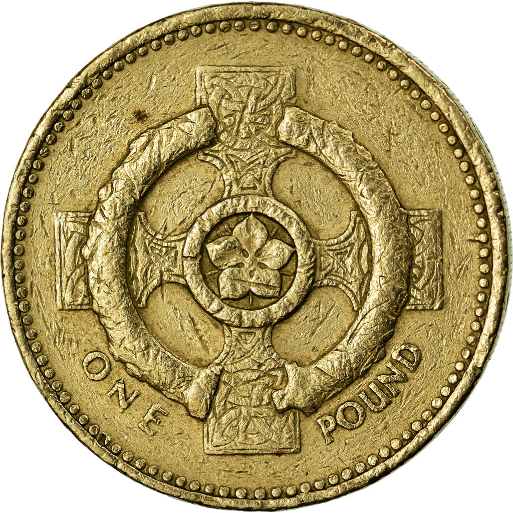 Coin, Great Britain, Elizabeth II, Pound, 1996, VF(20-25), Nickel-brass, KM:972